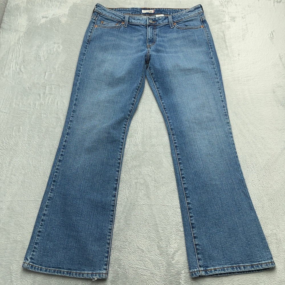 Levi's 545 Womens Size 14 Low Boot Cut Blue Denim Jeans VTG